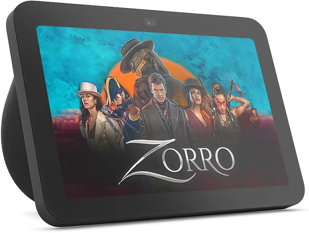 Amazon Echo Show 8 (modelo más reciente), Con audio espacial, hub de Casa Inteligente y Alexa, Negro