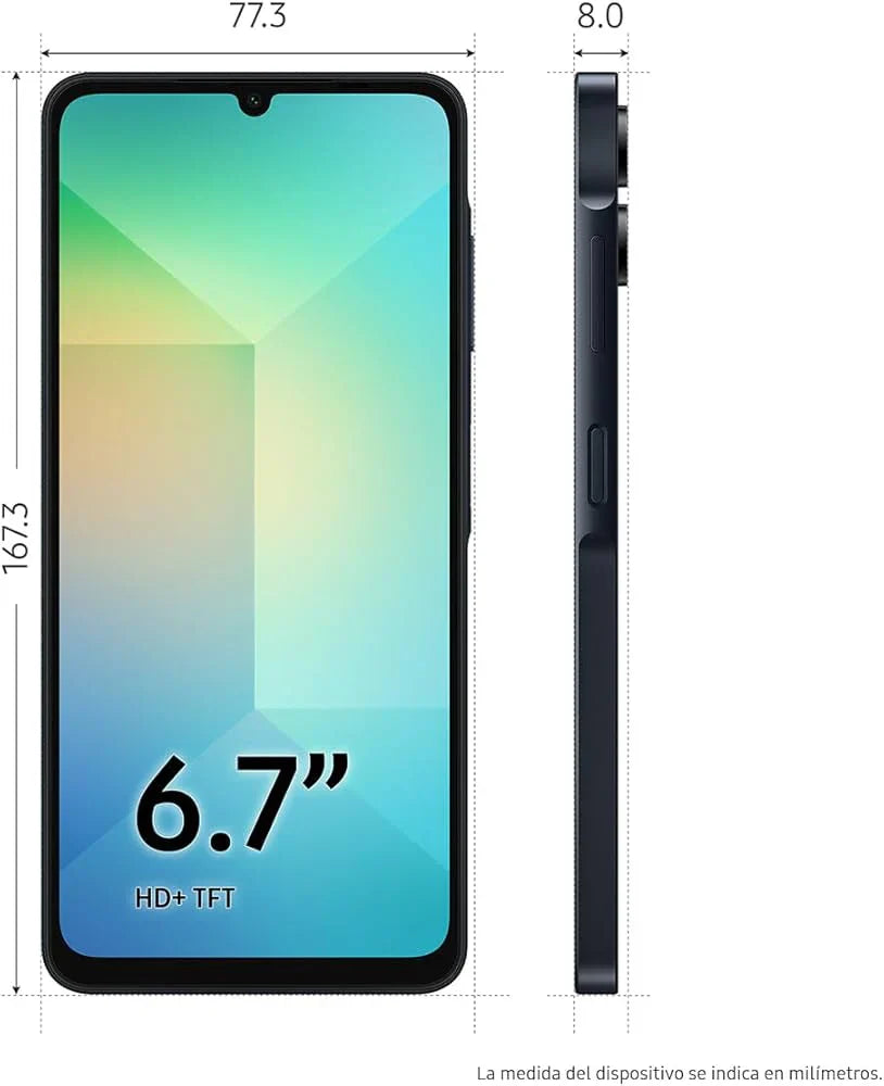 SAMSUNG Galaxy A06 Negro 4GB RAM 64GB, Nacional con Garantía