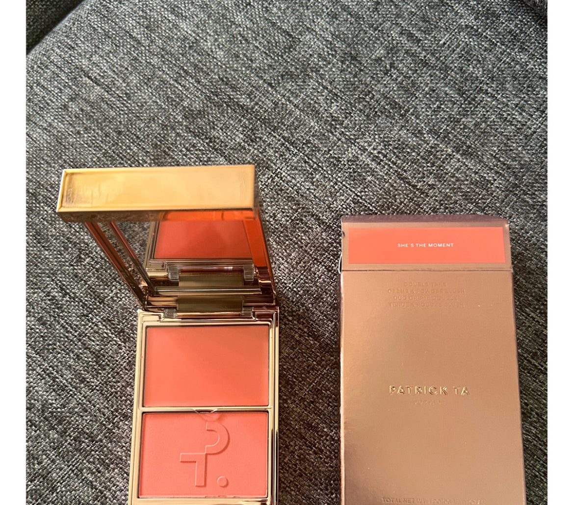 Patrick Ta Double-take Crème & Powder Blush Duo Rubor Tono Del Maquillaje Shes The Moment