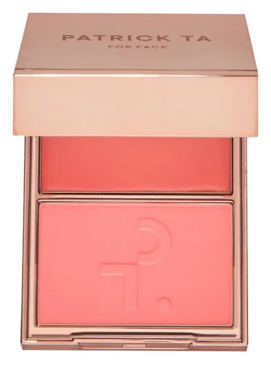 Patrick Ta Double-take Crème & Powder Blush Duo Rubor Tono Del Maquillaje Shes The Moment