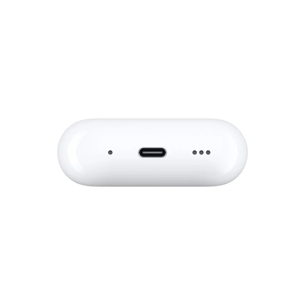 Audífonos inalámbricos AirPods Pro 2 de Apple, audífonos Bluetooth, Cancelación Activa de Ruido, Modo Ambiente, Audio Espacial Personalizado, Sonido de Alta fidelidad, Chip H2, Carga USB-C - Blanco