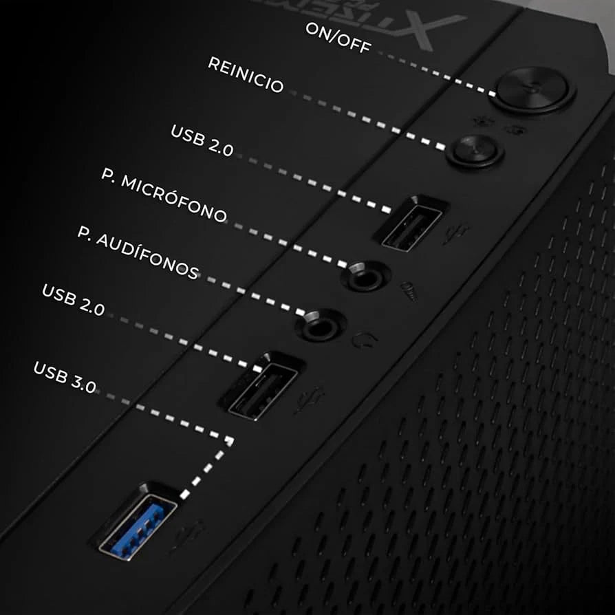 XTREME PC GAMING Geforce RTX 4060 Intel Core I5 12400F 16GB SSD 1TB WiFi Air MAX Black