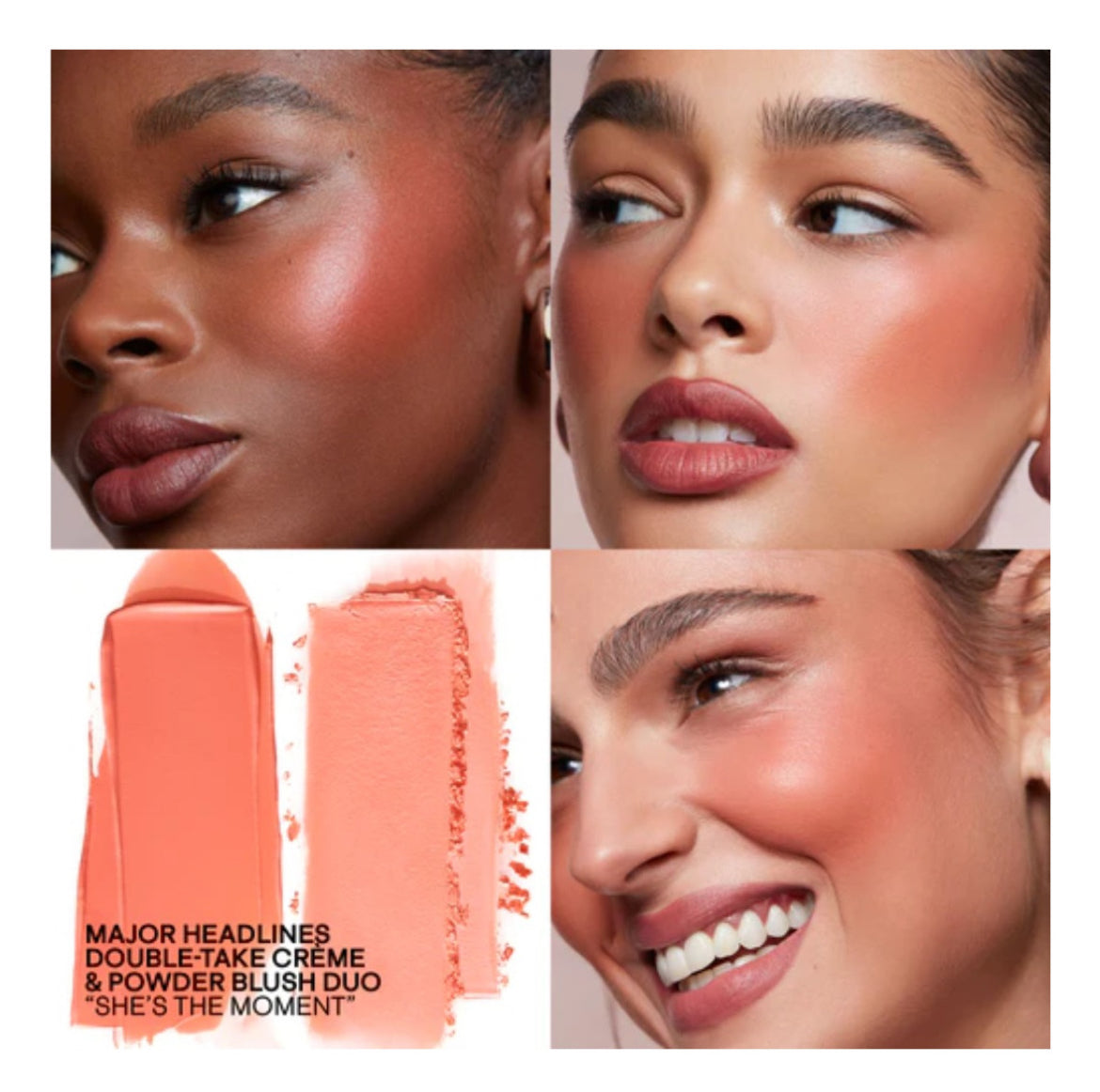 Patrick Ta Double-take Crème & Powder Blush Duo Rubor Tono Del Maquillaje Shes The Moment