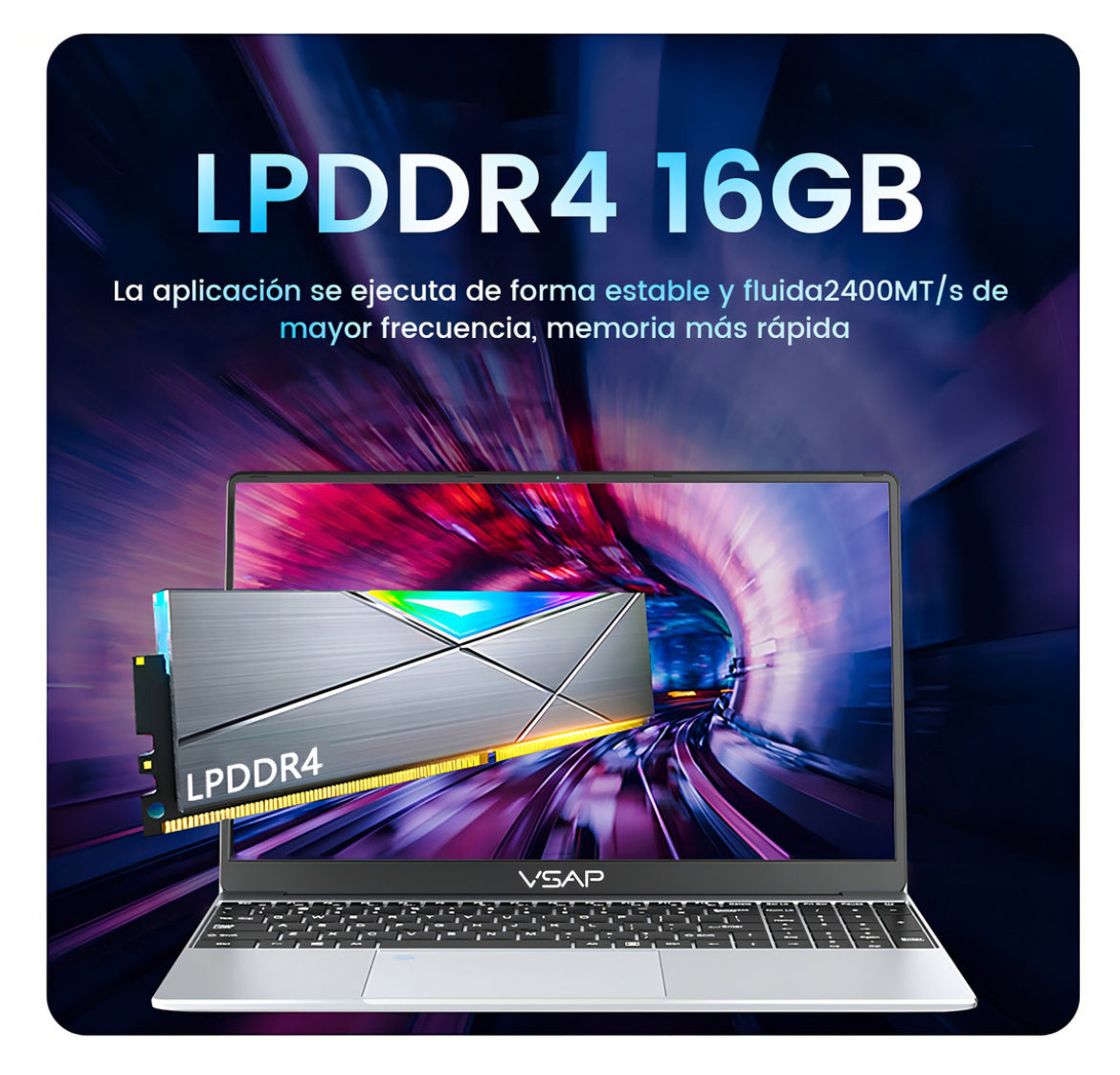 Laptop Intel Celeron 2 en 1 Notebook DDR4 16 GB RAM 512 GB SSD 15.6' Plateado 1920 px x 1080 px Windows 11