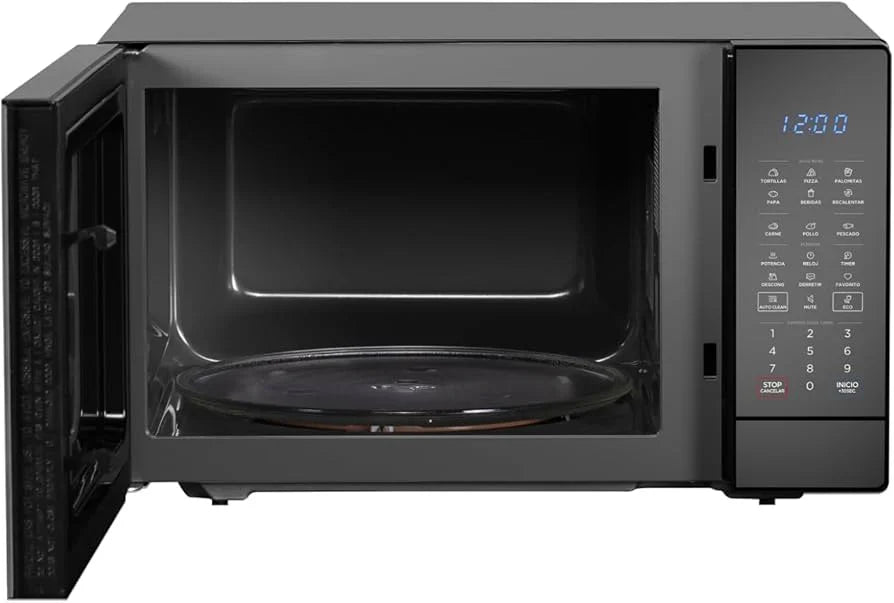 Midea MMDK14S2MB Horno de Microondas 1.4 Pies Cúbicos 40L SmartECO Negro Puerta Espejo