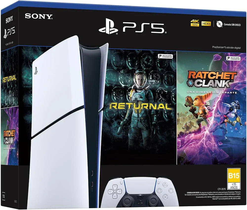 PlayStation®5 (Modelo Slim) - Pack con 2 Juegos - Digital