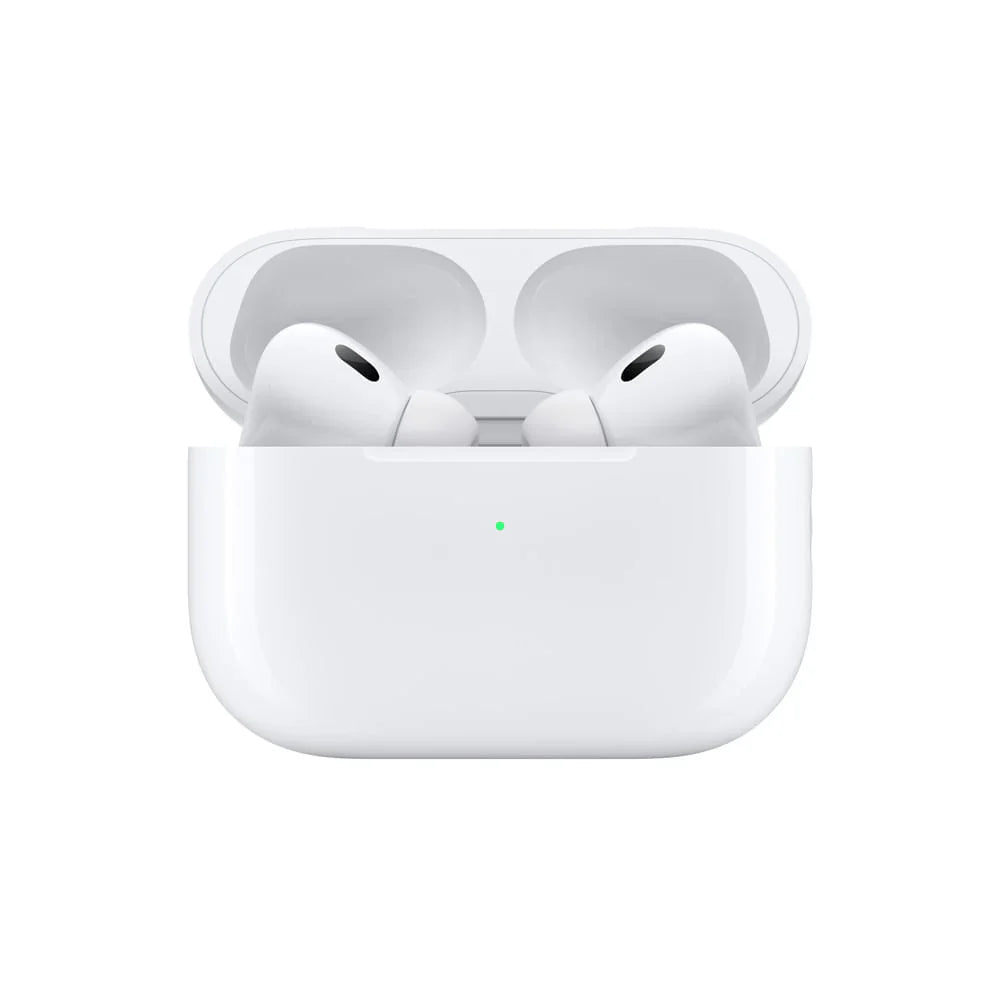 Audífonos inalámbricos AirPods Pro 2 de Apple, audífonos Bluetooth, Cancelación Activa de Ruido, Modo Ambiente, Audio Espacial Personalizado, Sonido de Alta fidelidad, Chip H2, Carga USB-C - Blanco