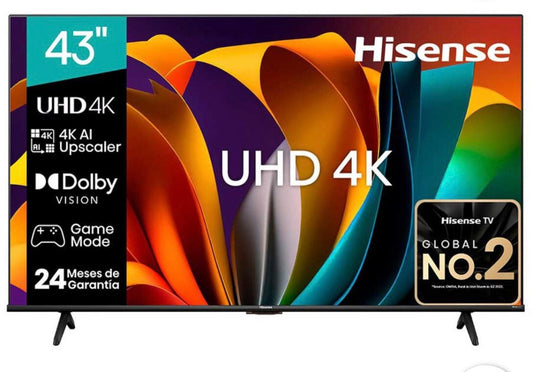 Televisión Pantalla 43 Pulgadas Hisense Google
TV 4K UHD 43A6N